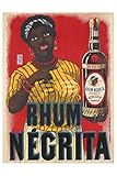 rhum negrita bardinet cocktail SANS CADRE Herbé ™ PUBLICITé Rhum NéGRITA- Poster/Reproduction HQ 50x70cm d\'une Affiche Vintage/Ancienne