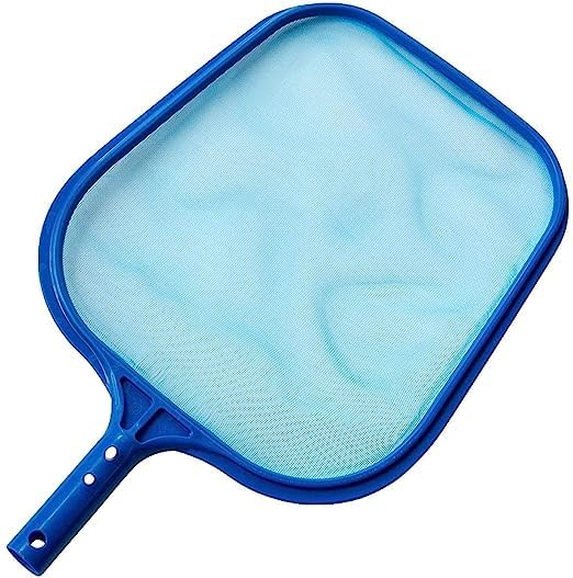 PETSON Professional Heavy Duty Pool Leaf Rake Fine Mesh Frame Net/Swimming Pool Cleaning Leaf Skim Net (Blue)