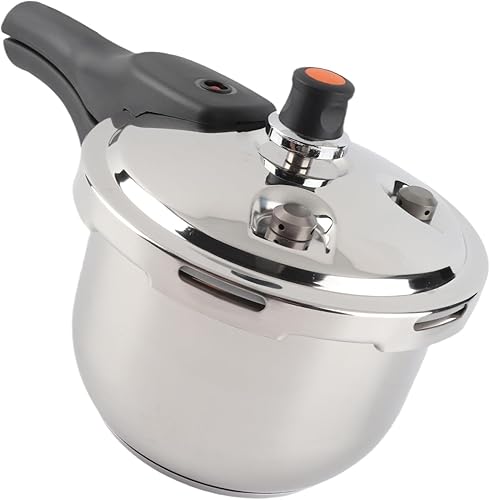 Miniatura 3 de Mini olla a presión de acero inoxidable eficiente: cocción rápida, retiene nutrientes y válvulas de seguridad
