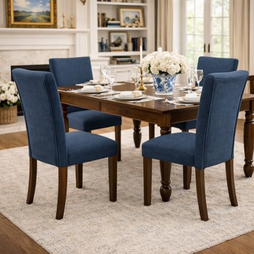 Image of HomePop Parsons Dining Chair - Dark Blue (Single Pack)