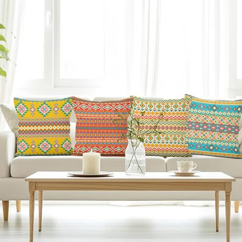 Yanutan Colorful Bohemian Throw Pillow Covers thumb #1