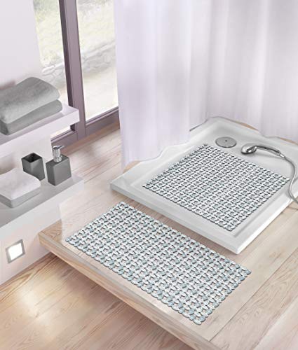 Kleine Wolke Ivy Bath Mat PVC Clear 39 x 69 cm Kleine Wolke Ivy Bath Mat PVC Clear 39 x 69 cm