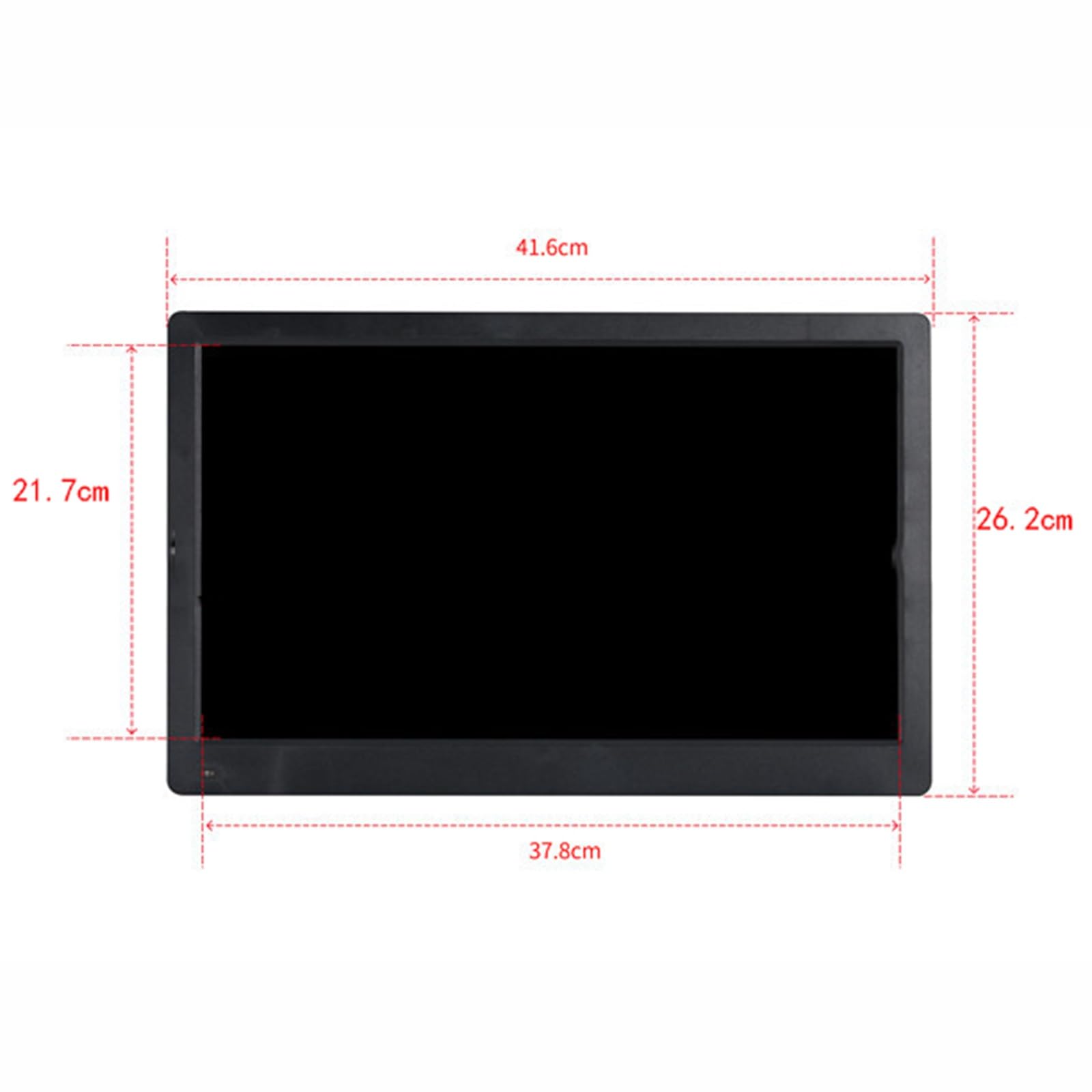 Marco De Fotos Digital IPS HD De 17,3 Pulgadas con Visualización De Subtítulos E Interfaz Hdmi - Blanco Y Negro(Negro)