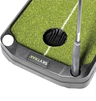 SkyTrak 9' Putting Mat with Ball Return Indoor Golf Practice Green