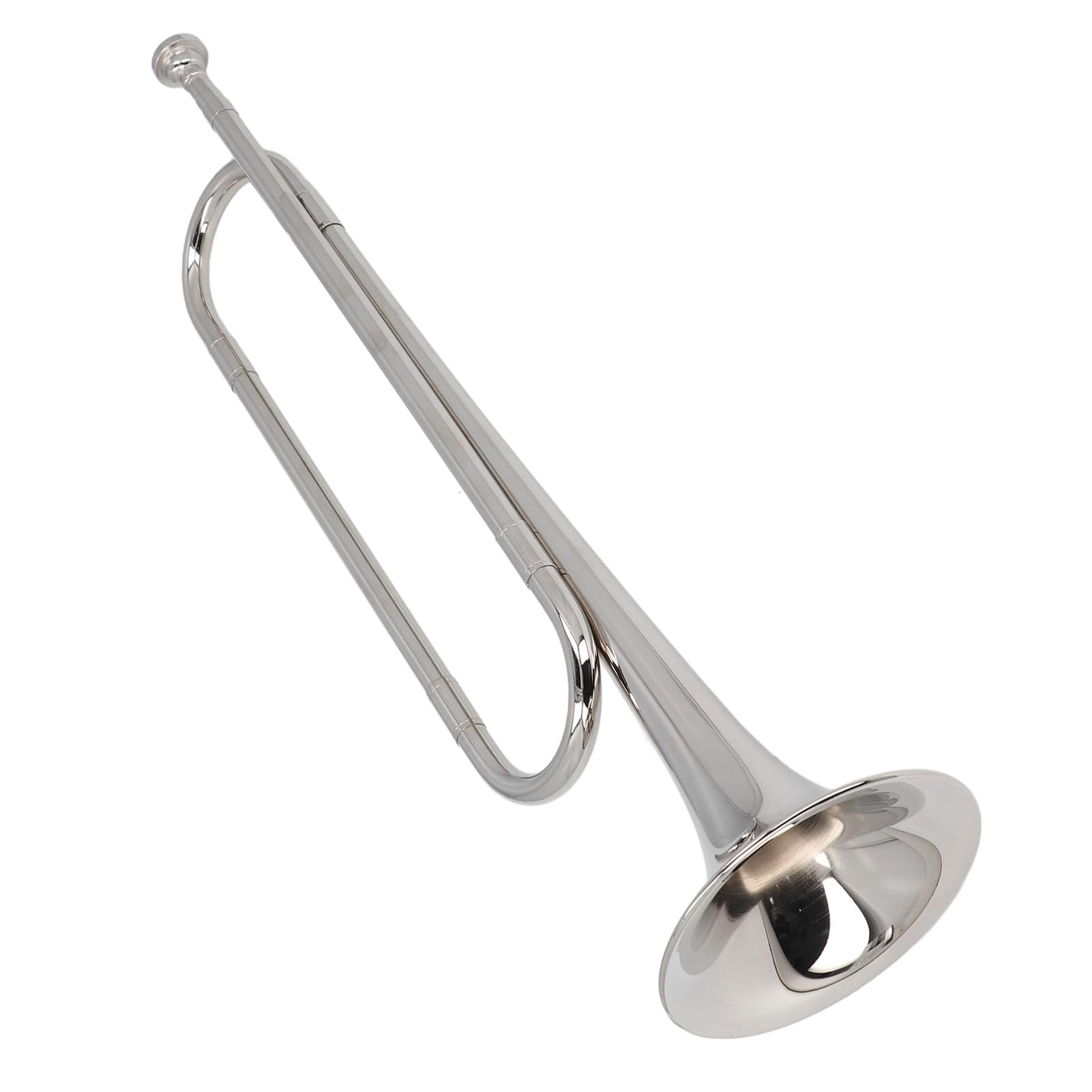 Generic Instrumento de Trompeta Trompeta de Caballería de Latón Profesional para Orquesta Militar Llave BB, Material Resistente y Tono Ideal, para Banda Escolar y Actuación en Ambiente Festivo,