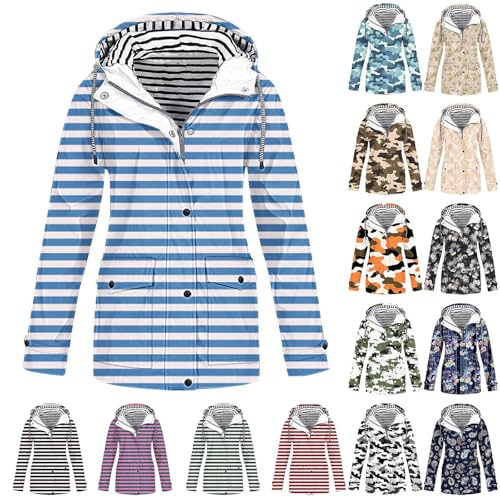 Chubasquero para mujer impermeable y transpirable en tallas grandes para senderismo exterior