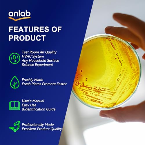 image for anlab™ Nutrient Agar Petri Dishes Science Project Kit, 10 Pre-Poured