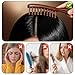 2PCS Loc Comb for Sisterlocks, Comfortable Massage Comb, Wooden Scalp Massager Combs for Dreadlocks, Scraping Massage Tools Wide Tooth Combs for Scalp Care and Hair Styling