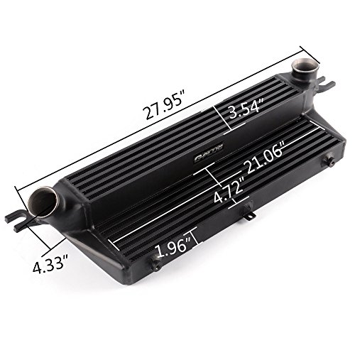 G-PLUS Competition Aluminum Turbo Engine Performance Intercooler Kit Replacement For 2010+ BMW Mini Cooper S Clubman R55 R56 Facelift Black - Image 3