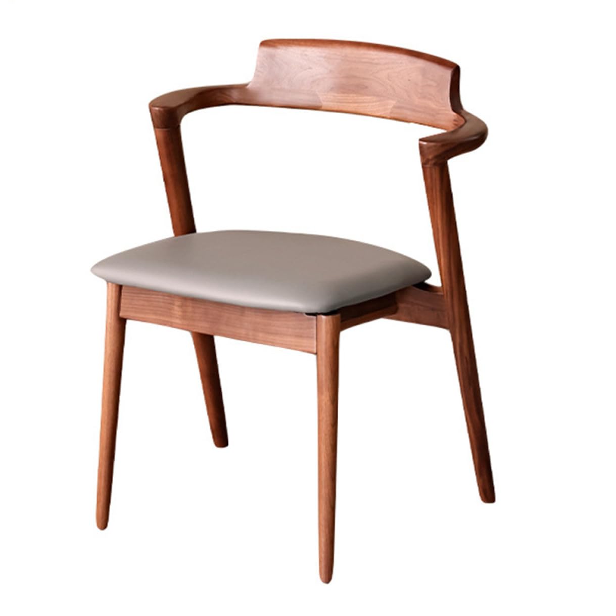 Amazon｜[ADSNS] チェア くるみの木 ちょい肘 シキファニチャー イス