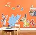 BirthdayExpress Dr Seuss Cat in The Hat Room Decor - Giant Wall Decals