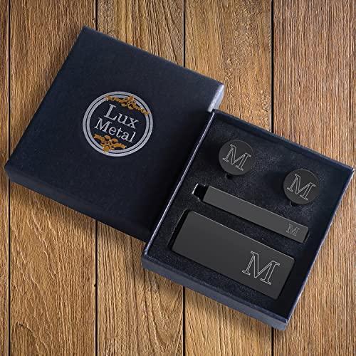 BodyJ4You Personalized Black Steel Men's Jewelry Set #TOP20