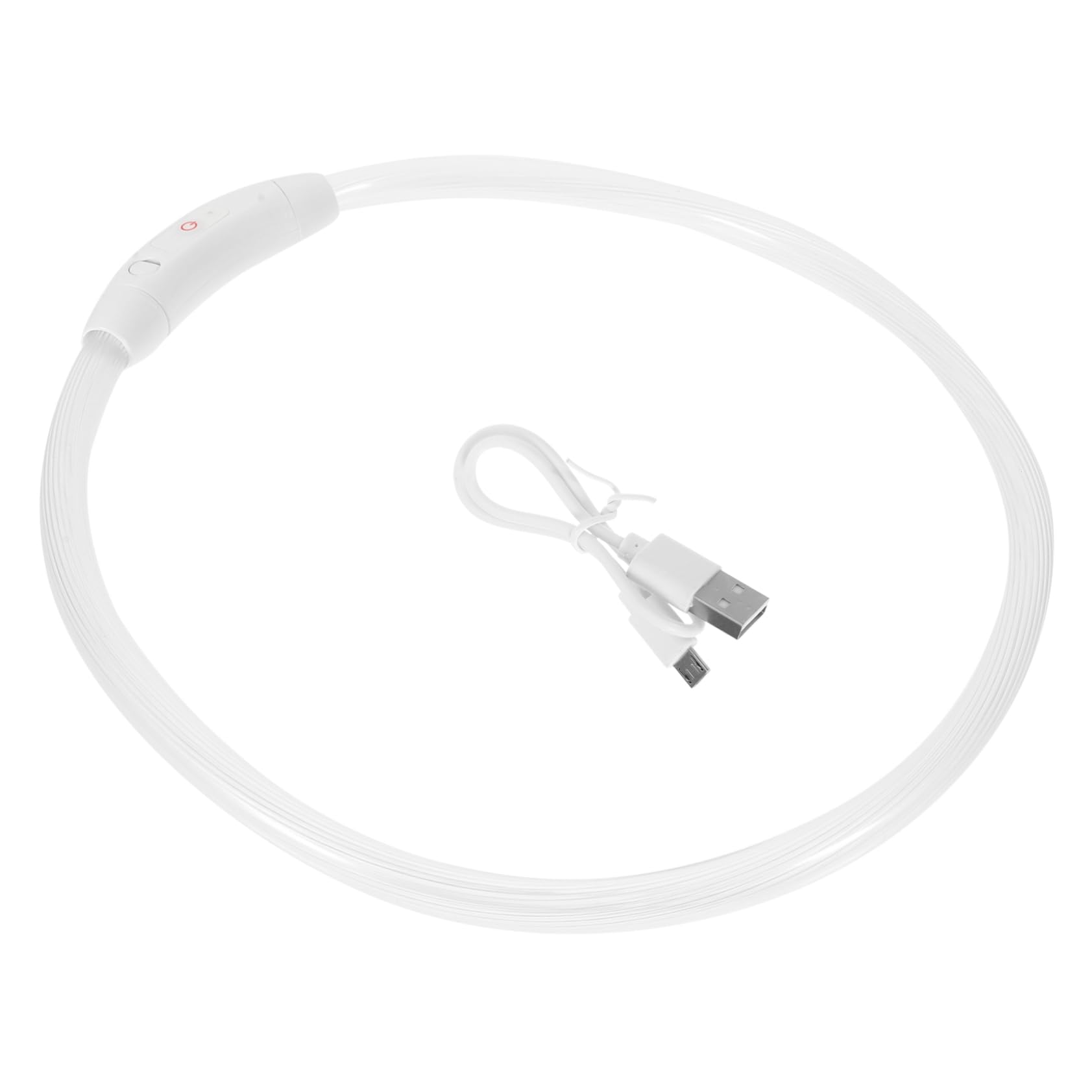 3 Piezas Collar De Mascota Collar Perro Pequeño USB Lámpara De Seguridad El Plastico