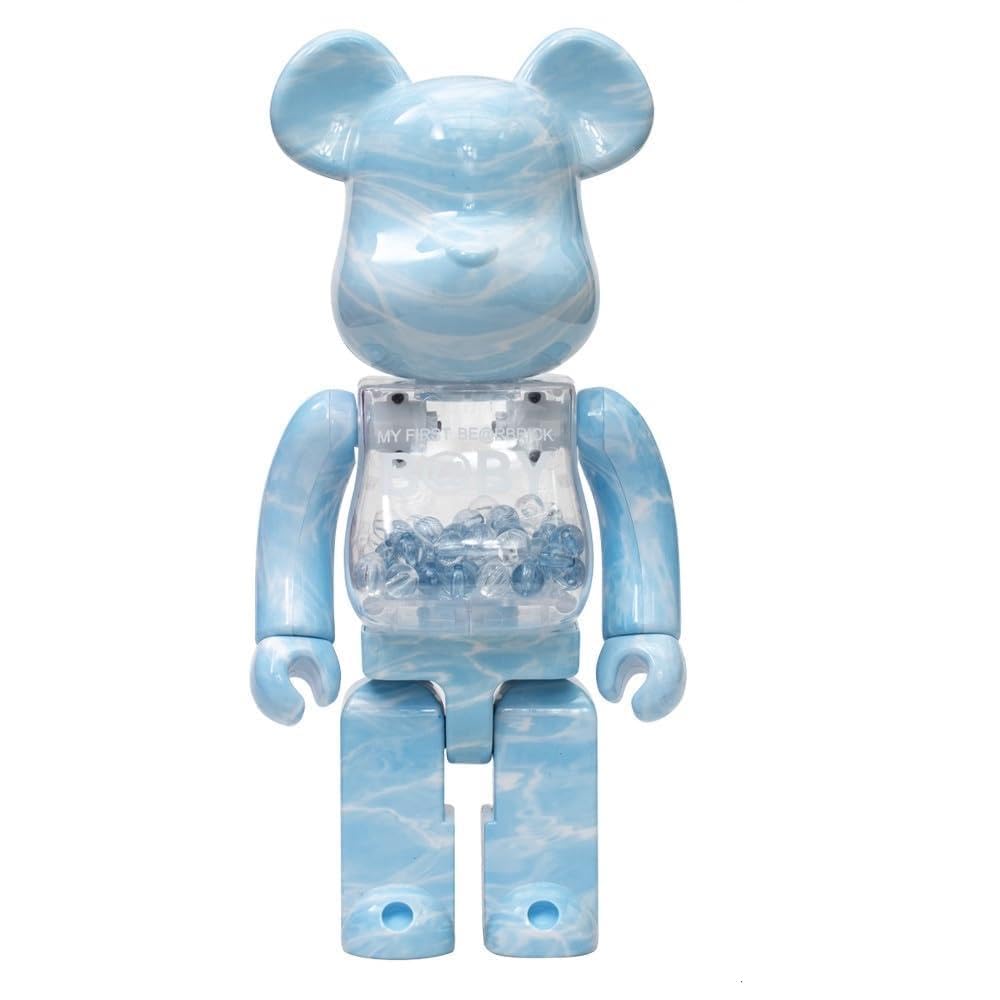 MKOLKGNE Bearbrick 400% Violent Bear Building Blocks Bear Fashion Doll Accessories Gift (Aurora Starry Sky)