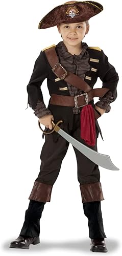 Teetot & Co. Inc. Disfraz de capitán pirata duro para niños
