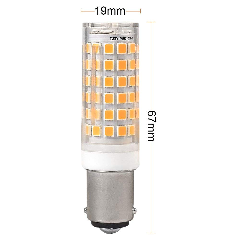 Bombillas LED maíz cerámica B15D 10W 110 240V iluminación interior y exterior blanca cálida 1100lm