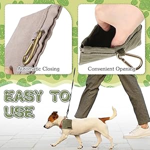 3 Pcs Dog Treat Pouch Hand Free Dog Treat Bags Training Pouch with Auto Closure and Metal Buckle Dog Walking Bag Dog Treat Holder Dog Snack Pouch Small Food Dispenser for Pet Puppy Travel
