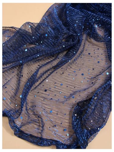 Image of Floerns Women's Sequin Bandana Square Scarf Silk Scarves Mesh Shawl and Wrap for Evening Dresses