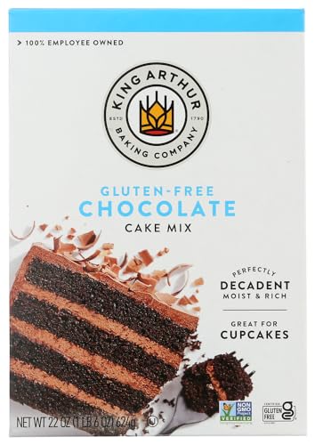 King Arthur Flour Gluten Free Chocolate Cake Mix 22 oz (Pack of 4)