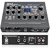 واجهة صوت Pyle USB - MIC/LINE - جيتار - إدخالات AUX Stereo وRCA - مؤثرات رقمية 24 محددة مسبقًا - طاقة وهمية - مخرجات الهاتف/الاستريو/الشاشة/سماعة الرأس - لتشغيل الكمبيوتر وتسجيله - PMUX9