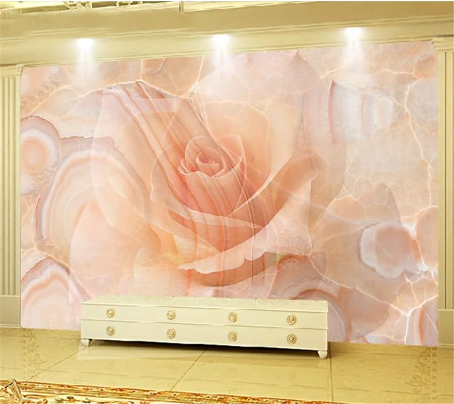 ZEZILE Dostosowana tapeta 3D róża marmur sofa tło salon sypialnia tło tapeta