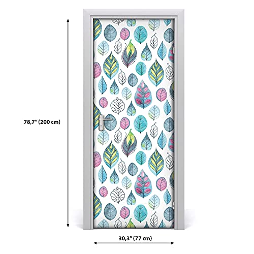 Étiquette imperméable pour la porte 77x200cm contre les rayures - 3