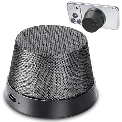 GOKINDOR Birthday Gifts for Men Who Have Everything Bluetooth Speakers Phone Stand, Portable Gadgets for Men Gifts Dad Gift Prensent (Black)