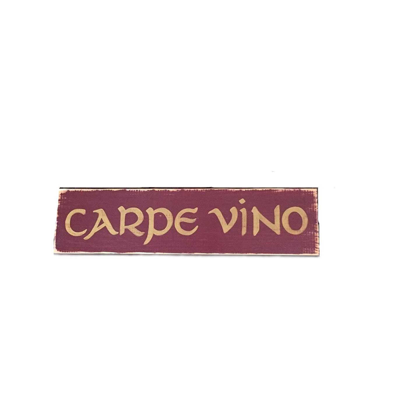 CARPE VINO"Seize the Wine" in Latin Sign Plaque Hand