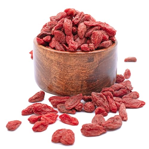 Image of Sattvic Foods Dried Goji Berries (100 g) | Non-GMO, Preservative-Free, Unsweetened Happy Berries | Rich in Antioxidants, Vitamins & Fibre | Enjoy Plain or in Smoothies, Cereals & Baking