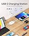 VPSUN USB C Charger 8 Port Block, Fast Charging Station for Multiple Devices,Multiport USB Charging Hub for iPhone,Samsung,Switch,Fan,Speaker,lamp,etc.