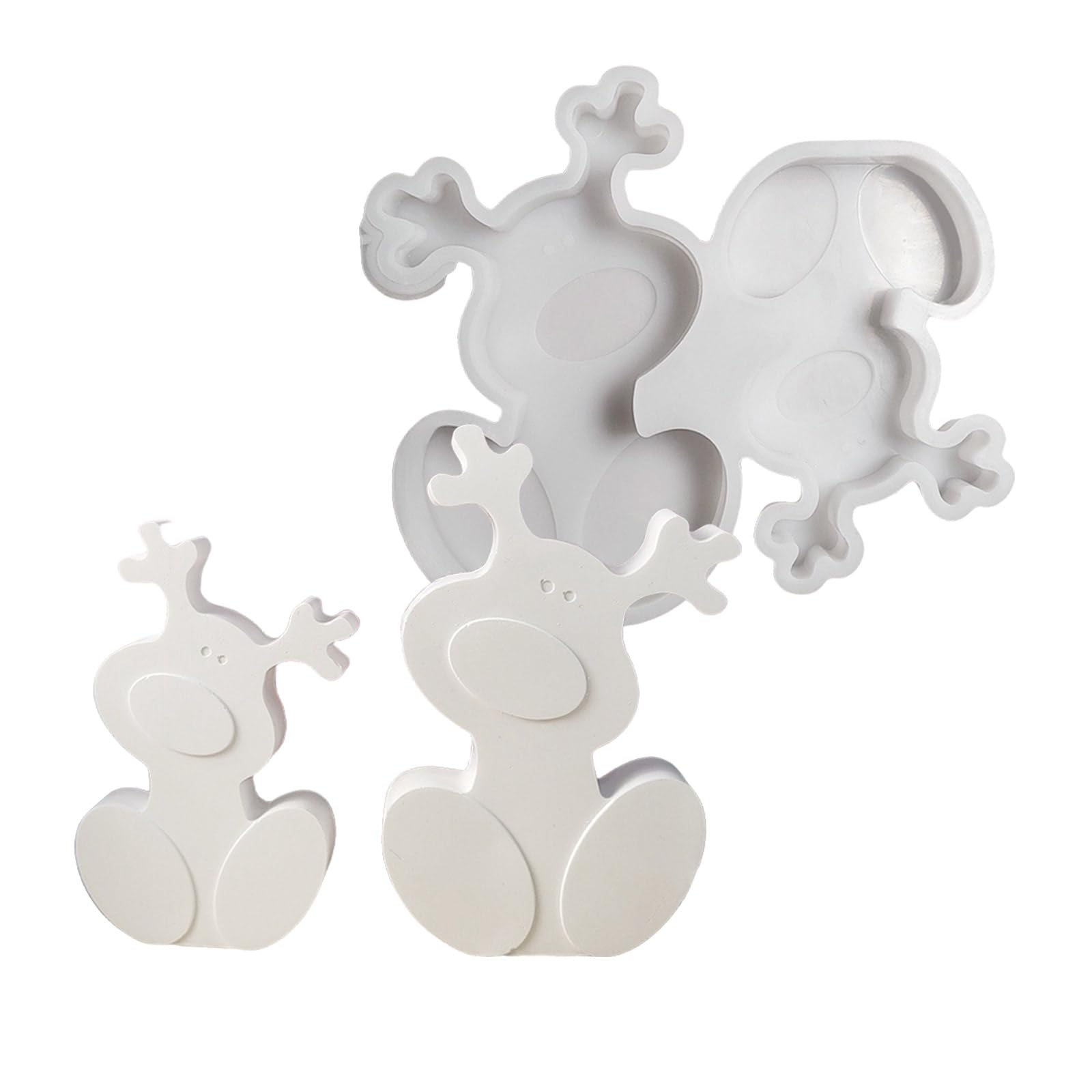 Veltros Christmas Deer Silicone Molds for Art Craft, Silicone Epoxy Resin for Epoxy Resin, Gypsum Ornament Home Decoration