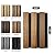 RITOLLO Wood Panels for Wall 4.92"×7.68" Acoustic Panels for Interior Wall Decor, Fluted Sound Absorbing Panel - 6 Color Samples 6 Pack