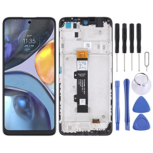 Hiregolish Piezas de reparación de pantalla LCD TFT para Motorola Moto G22, digitalizador, montaje completo con marco y kits de reparación