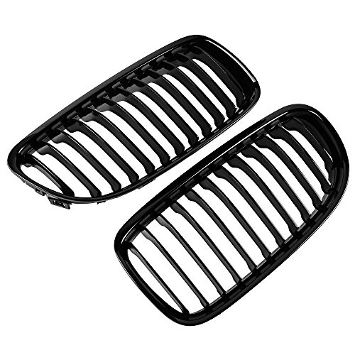 Jem&Jules Front Center Kidney Grille Grill For Bmw E90 E91 Lci 325I 328I 335I 4D 2009-2011 Gloss Black #TOP3