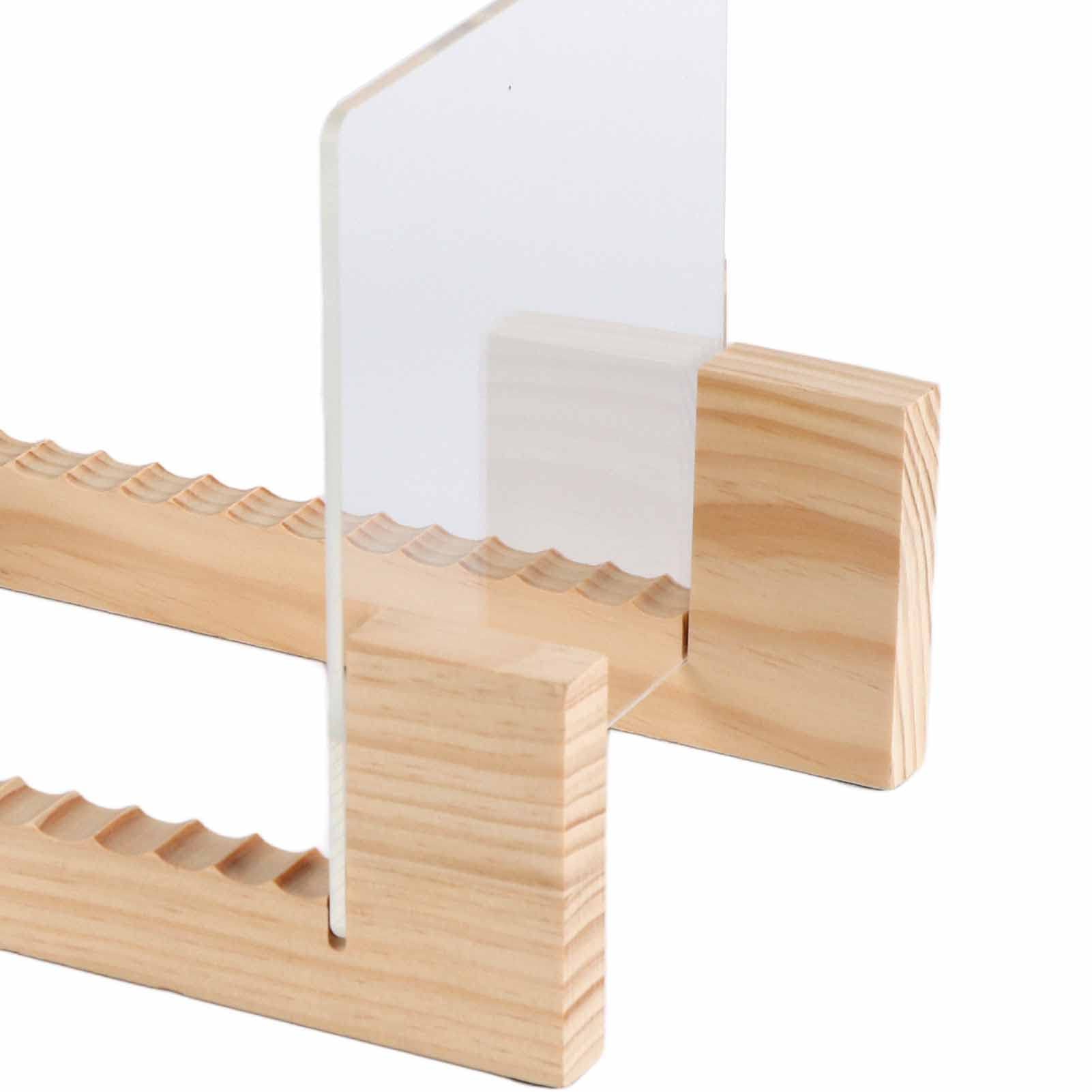 Support de rangement empilable en bois pour disques vinyles de 17 à 30,5 cm (couleur bois), Miokyclvi5gsh3ano-59