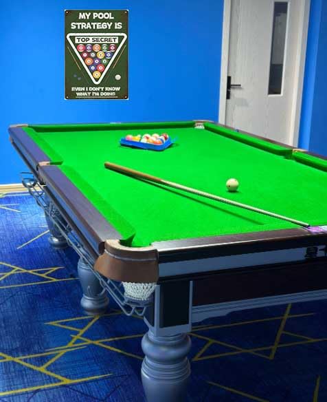 DZQUY Billiard Room Pool Hall Tin Sign Decor Billiards Billiard Lovers Billiards Fans Metal Signs For Billiard Club, Game Room Decor, Basement Wall Decor Plaque 8x12inches - Image 7