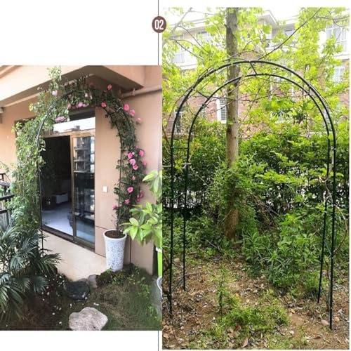 Arches de jardin à ossature d'acier durable 280 x 220 cm