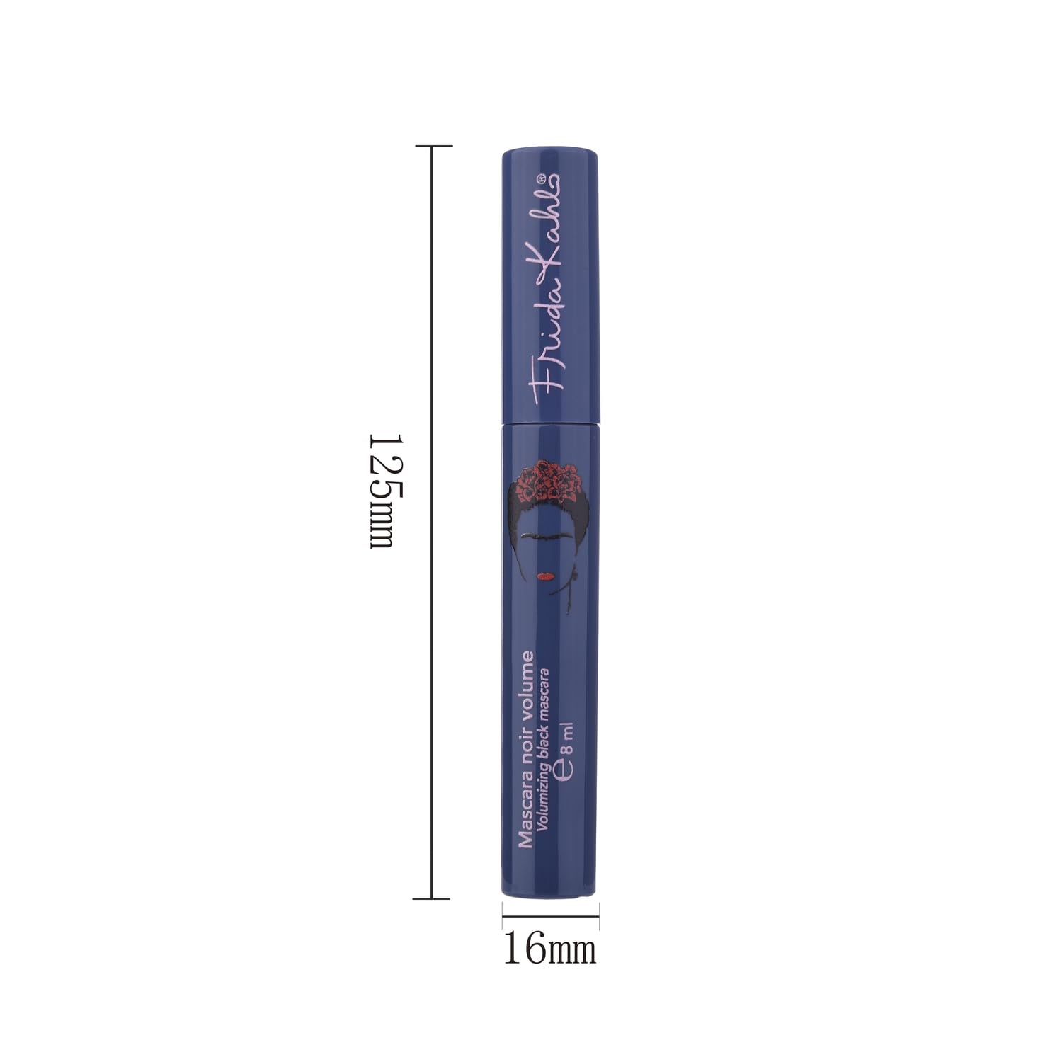 Frida Kahlo Mascara Noir Volumen - 8ml (3 er set) - Verwischfest, Langanhaltend, Tierversuchsfrei & Extra Volumen Schwarze Mascara für Dramatische Wimperntusche, Voluminöse Wimpern
