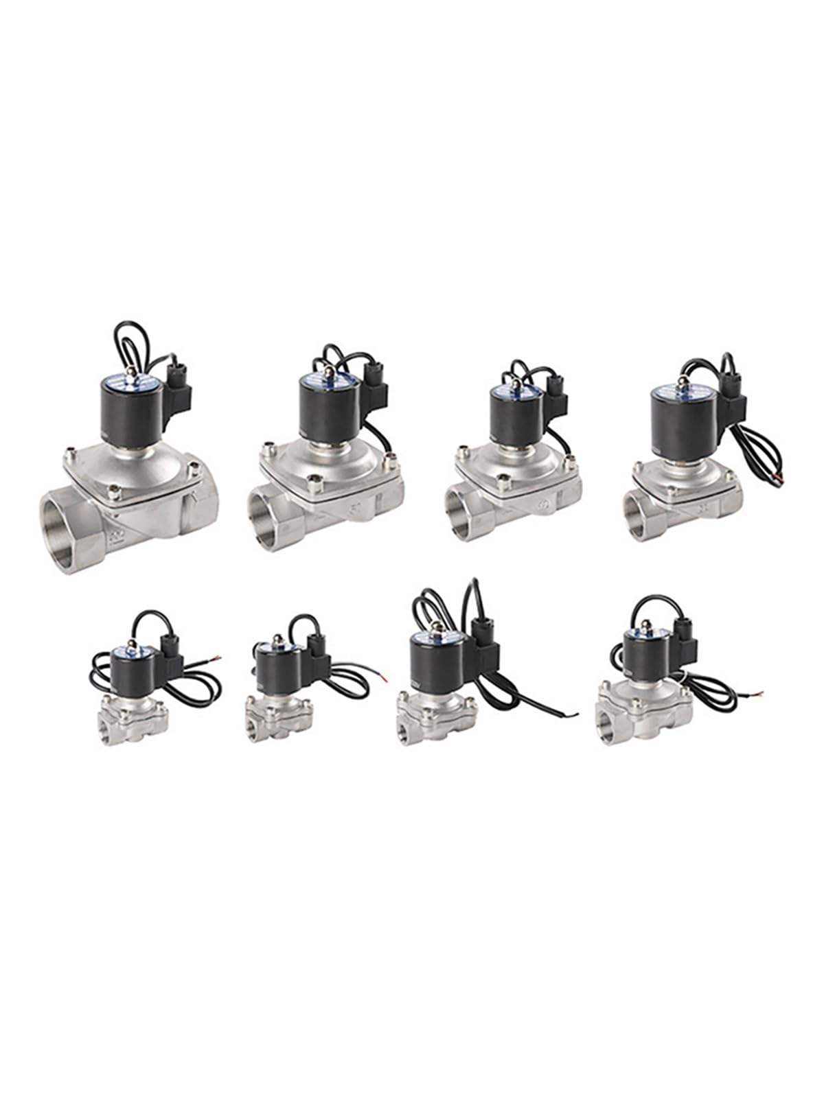 Vanne d'eau électrique DN32 en acier inoxydable haute résistance