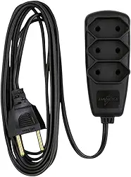 EXTENSÃO SORT PL 2X0,75-2 PINOS - 10 AMPERES - PRETO - 3 METROS - DANEVA 1655