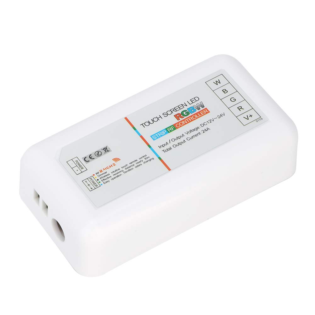 Zerodis Dimmer Hochfrequenz-Funkfernbedienung, Lichtleiste, Touch-Screen-Design, Ersatz-Fernbedienung, Passend für LED-Lichtleiste, RGB, RGBW, LED-RGBW-Controller,