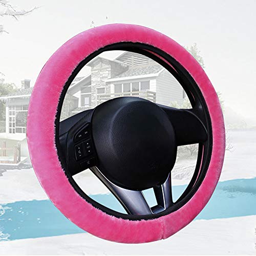 RuleaxAsi Conjunto de capa de volante macio 3 peças de capa de volante de inverno quente Capa de fre