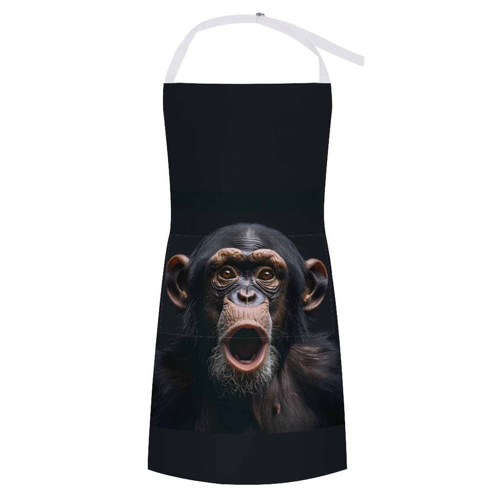 Monkey Funny Meme Cool Adult Apron Adjustable ...