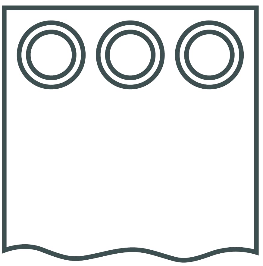 Elbersdrucke Lino 00 Eyelet Curtain White Opaque 255 x 140 cm 201425 Curtain for Living Room Bedroom Kitchen Hallway Children's Room - Image 4