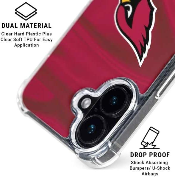 Skinit Phone Case Compatible with MagSafe iPhone 16 - Officially Licensed NFL Arizona Cardinals Design