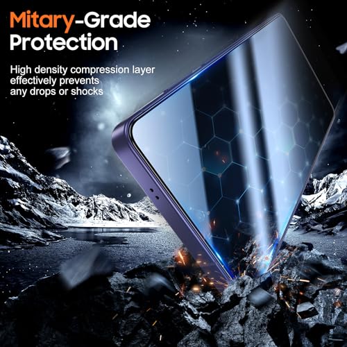 Image of UniqueMe for S26 Ultra Privacy Screen - 2 PACK Samsung Galaxy S26 Ultra Privacy Screen Protector [Fingerprint Unlocking] Easy Installation,Bubble-Free,Anti-Spy,9H Tempered Glass,3D Full-coverage
