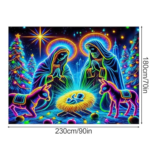 Telón de fondo del Nacimiento para celebrar la Navidad en reuniones familiares y la iglesia 5