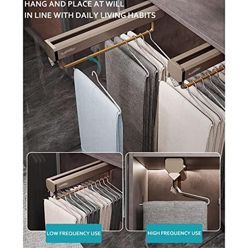 Barra de armario extraíble extensible de metal ajustable para colgar ropa 5