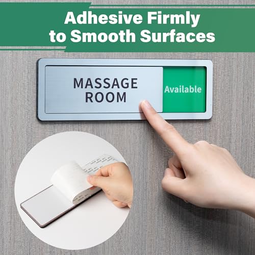 Image of Treatment Room Door Sign,Do Not Disturb- In Use /Available Slider Sign for Wellness & Health Centers Business Vacant Occupied Privacy Spa Door