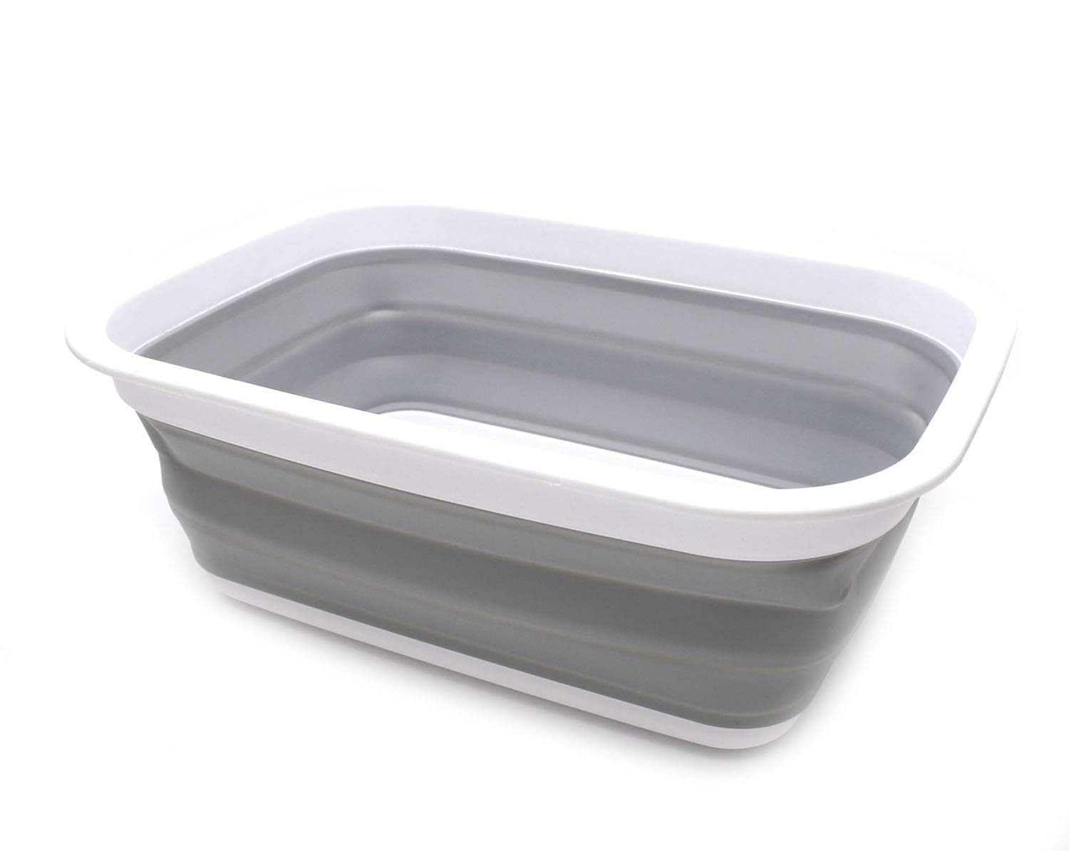 Sammart Cesta plegable de 9,2 l, cesta de pícnic portátil para exteriores, bolsa de la compra plegable, cesta de almacenamiento para ahorrar espacio.